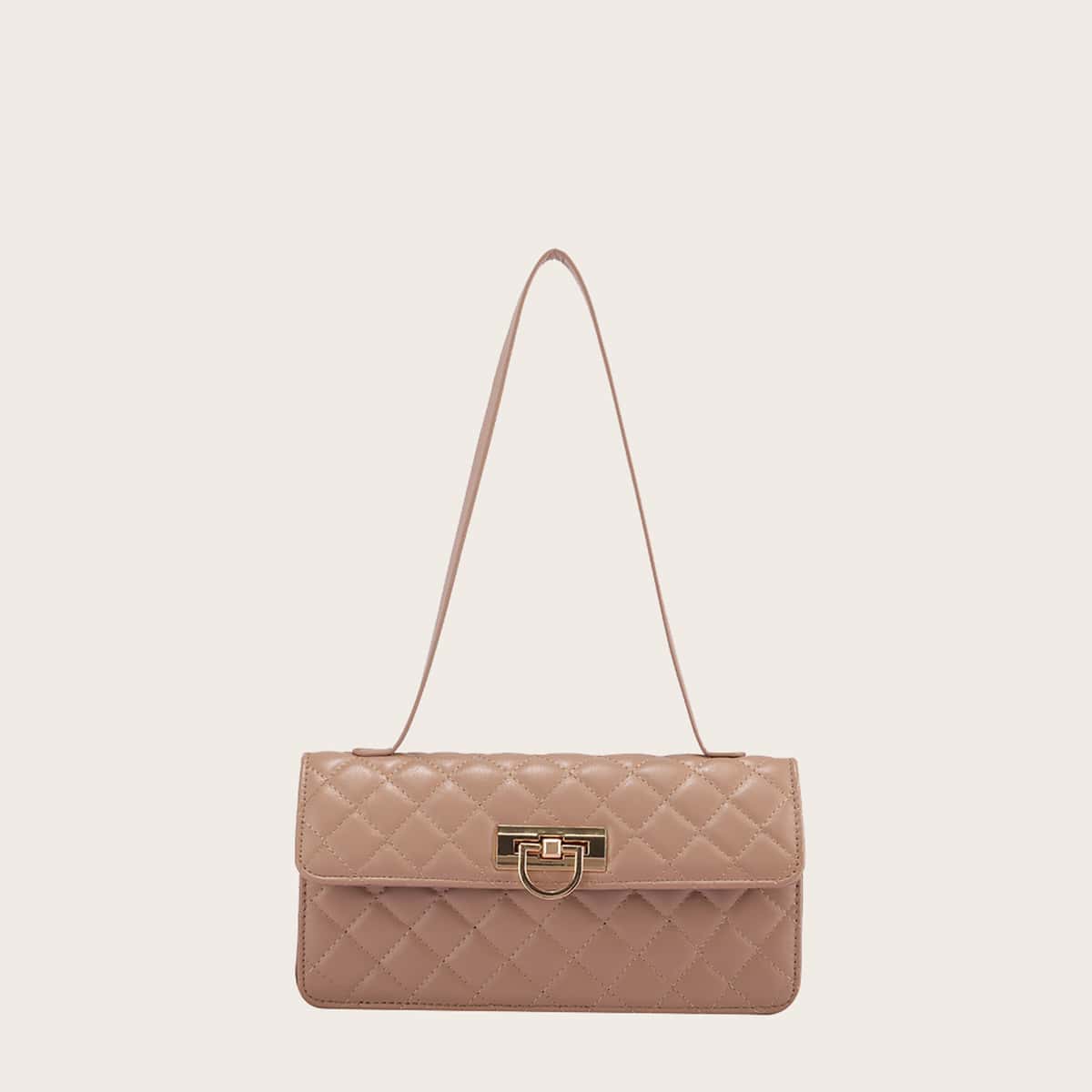 

Quilted Shoulder Bag, Khaki