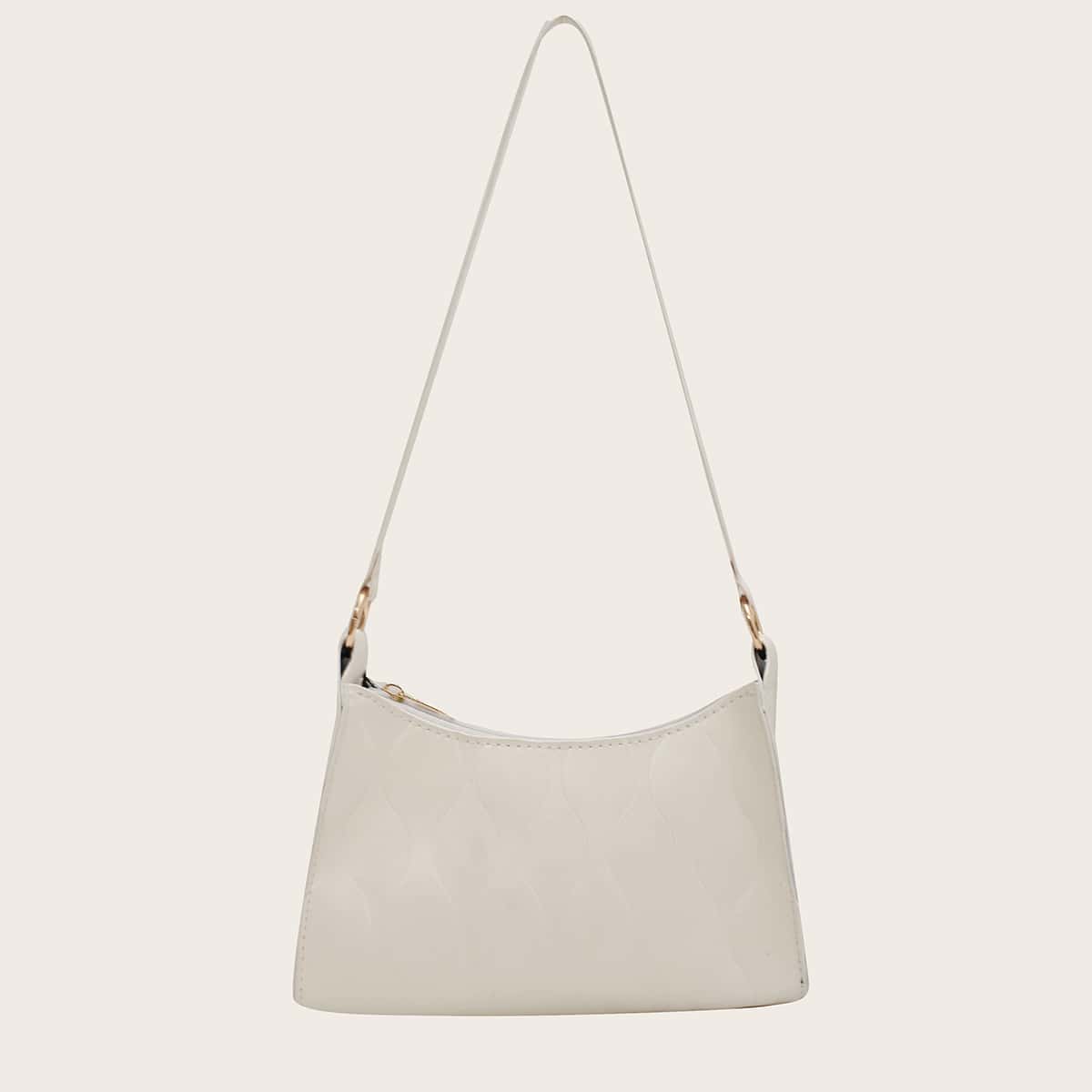 

Minimalist Shoulder Bag, White