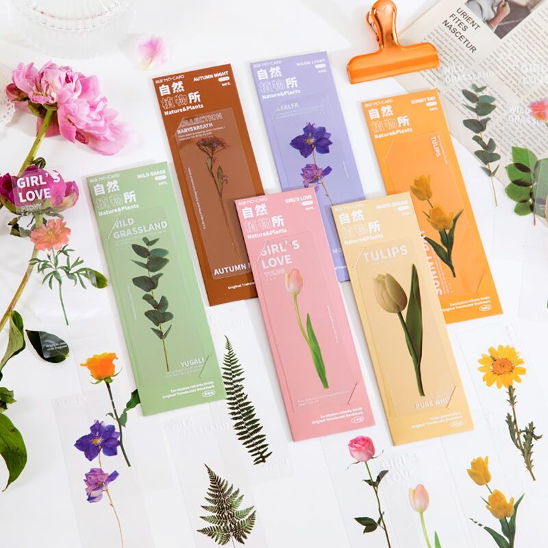 

5pcs Floral Pattern Random Bookmark, Multicolor