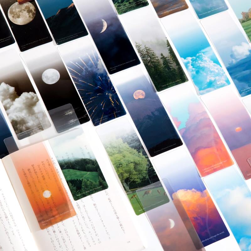 

5pcs Scenery Pattern Random Bookmark, Multicolor