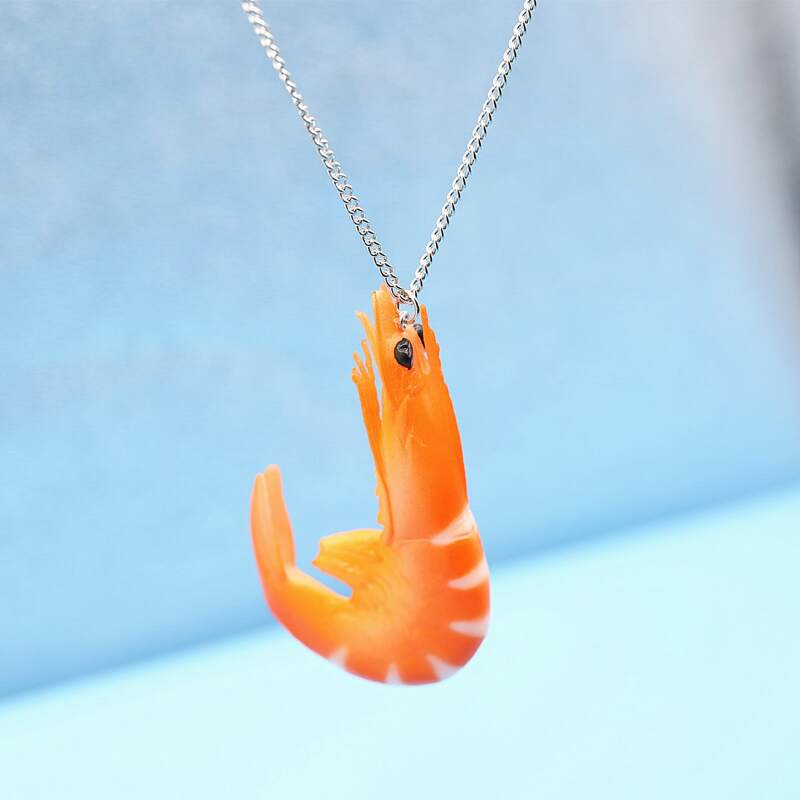 

Simulation Food Pendant Necklace, Orange