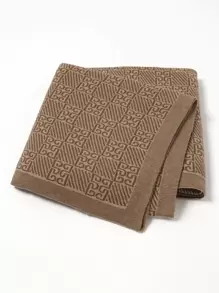 Baby Knit Blanket Love Valentine - Coffee Brown - View 1