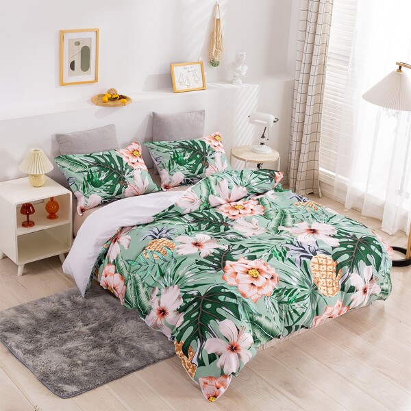 

Floral Pattern Duvet Cover Sets Without Filler, Multicolor