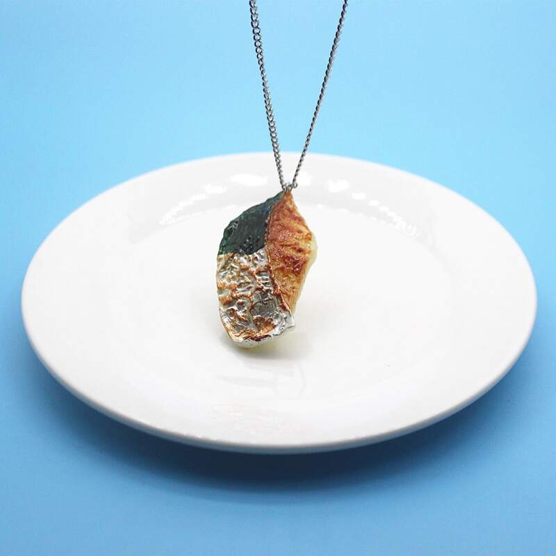 

Simulation Food Decor Necklace, Silver