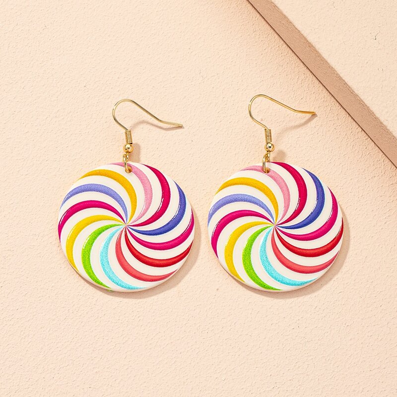 

Geo Charm Drop Earrings, Multicolor