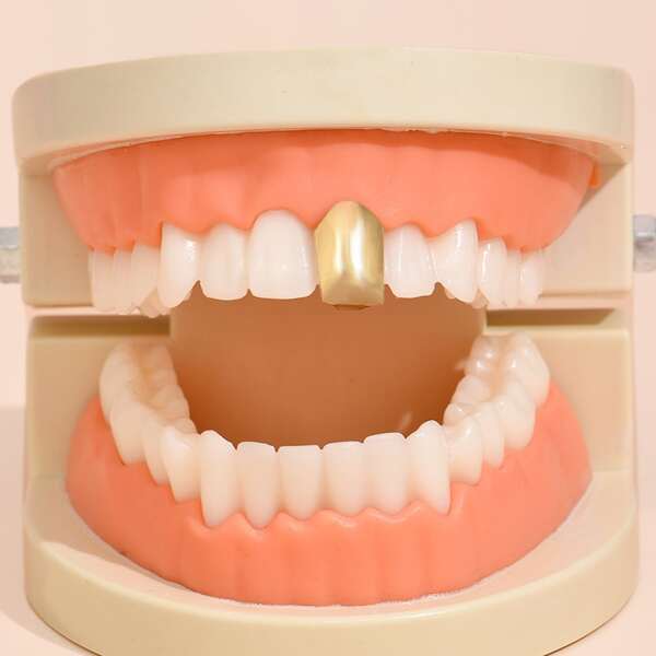 

Metal Dental Brace Jewelry, Gold