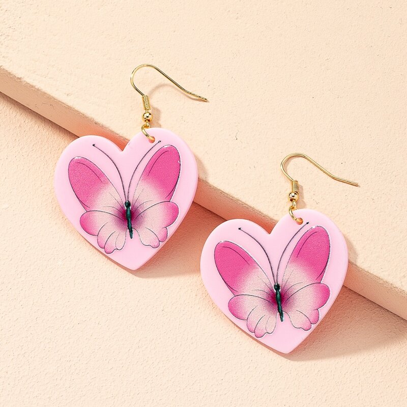 

Floral Print Decor Earrings, Multicolor