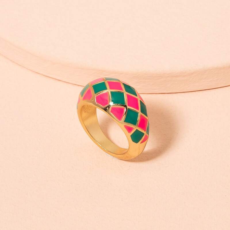 

Geo Print Ring, Multicolor