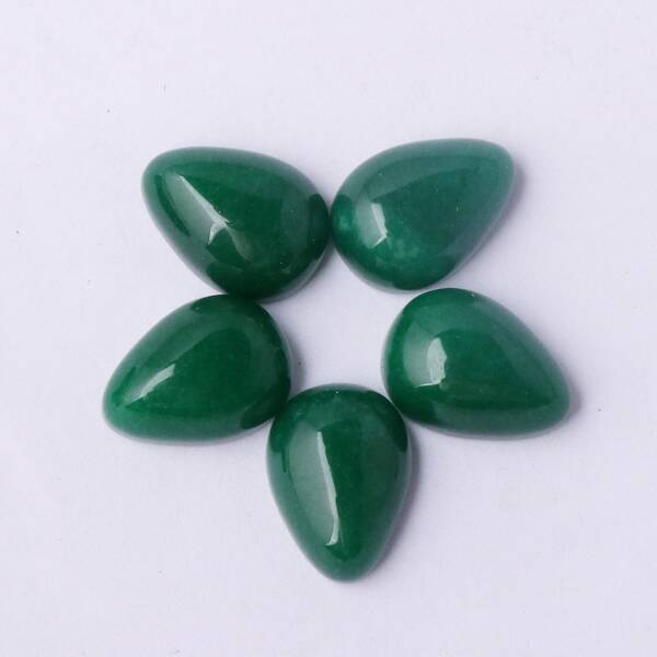 

5pcs Water-drop Stone DIY Jewelry Accessory, Green