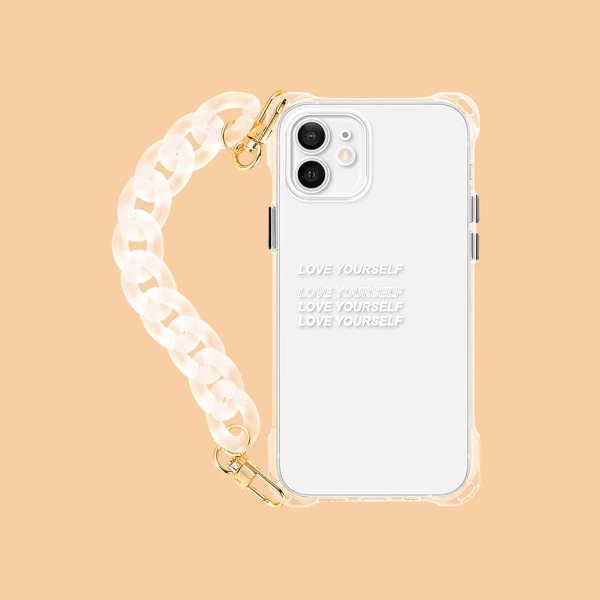 

Chain Hand Strap Phone Case, Clear