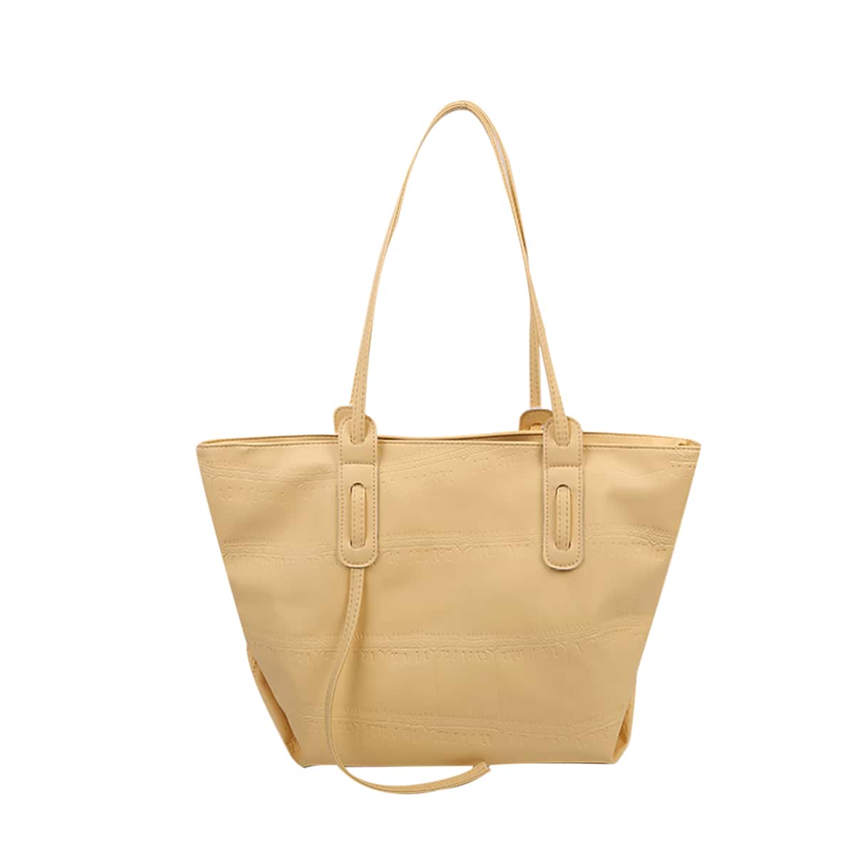 

Croc Embossed Tote Bag, Yellow