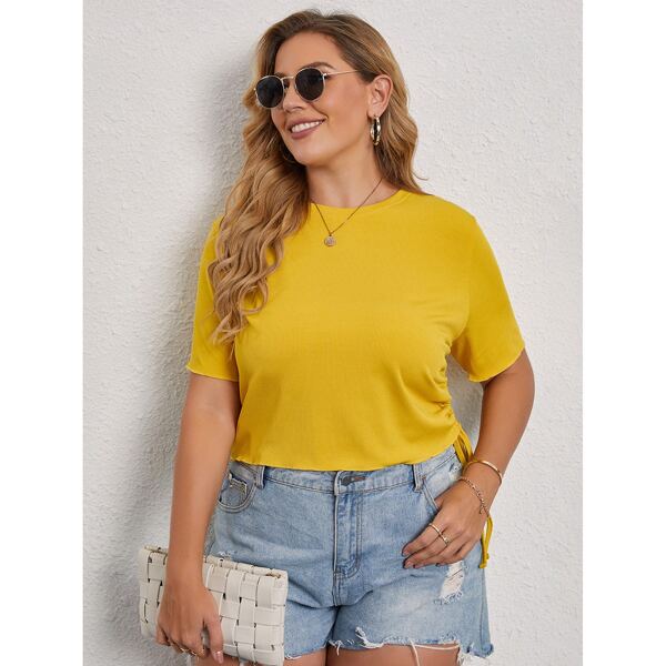 

Plus Solid Tee, Yellow