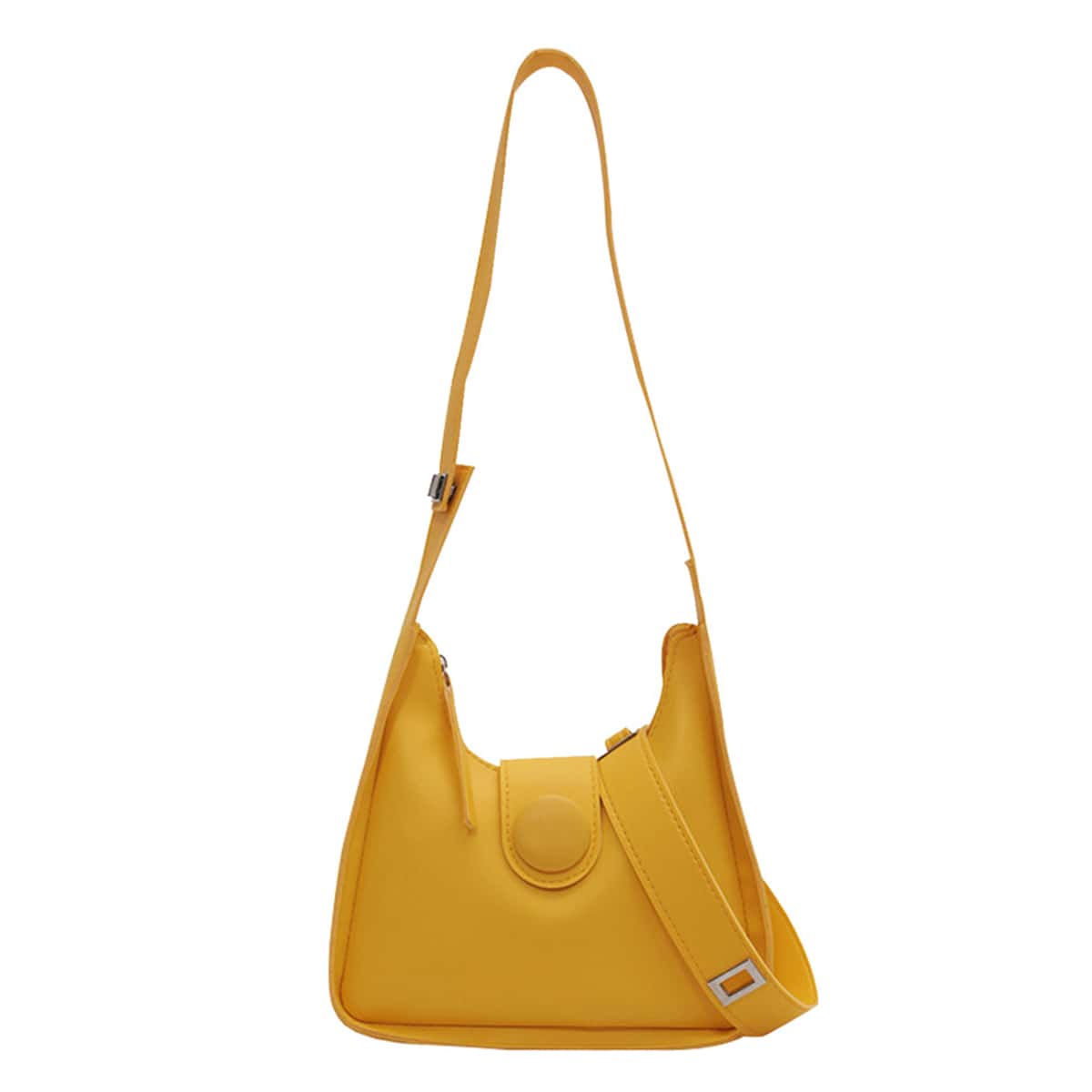 

Snap Button Shoulder Bag, Yellow