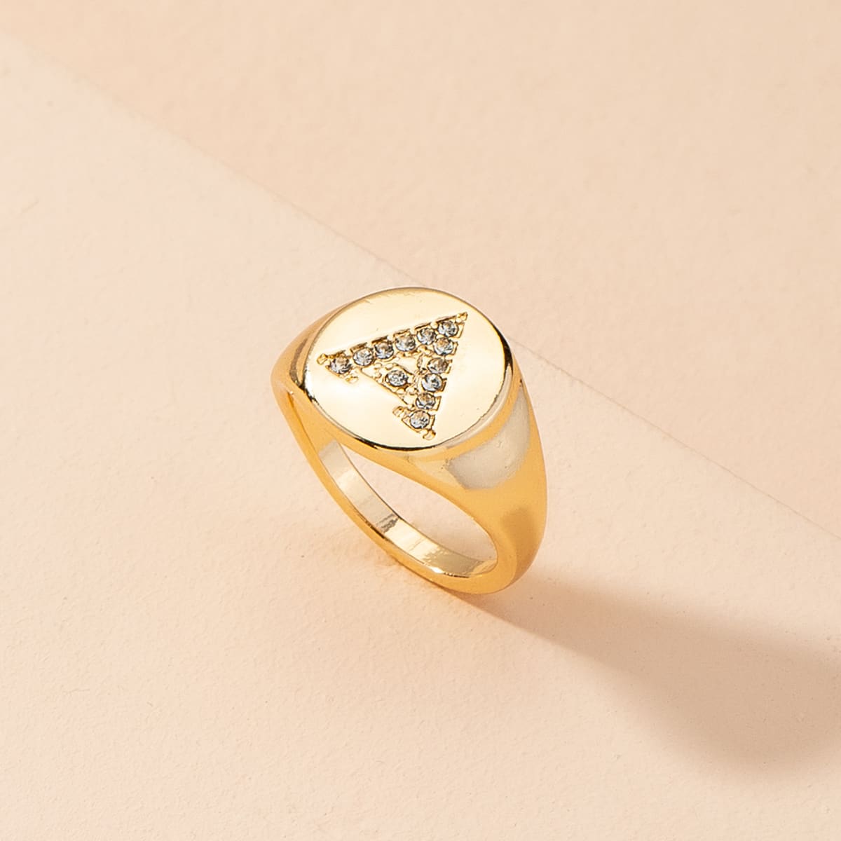 

Rhinestone Decor Ring, Gold
