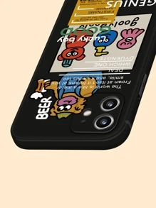 Cartoon Graphic Phone Case Compatible With iPhone15/15Plus/15Pro/15Promax - Multicolor - View 5