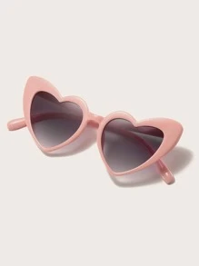 Heart Design Fashion Glasses For Daily Wear And Vacation - Grey - View 1