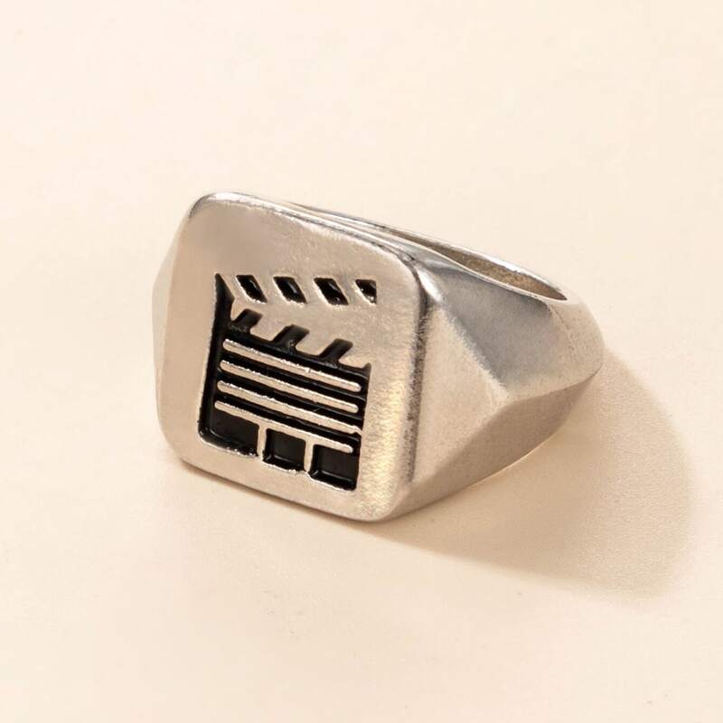 

Guys 1pc Engraved Ring, Silver