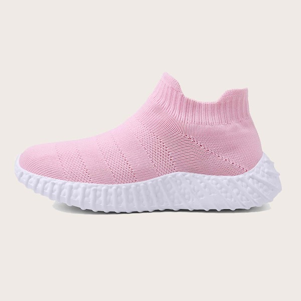 

Girls Minimalist Knit Slip On Sneakers, Pink