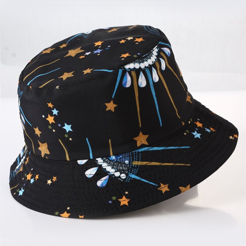 

Eye Print Bucket Hat, Black
