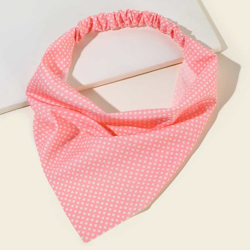 

Polka Dot Hair Band, Pink