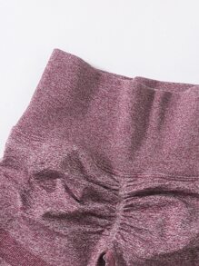 Yoga Basic 3入組雜色針織運動短褲套裝 - 彩色 - 查看 5