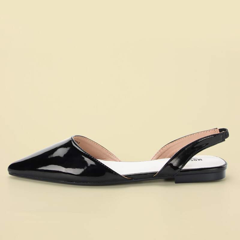 

Minimalist Slingback Flats, Black