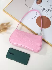 1pc Women's Animal Print Messenger Bag, Suitable For Commute And Travel - Pink - View 3