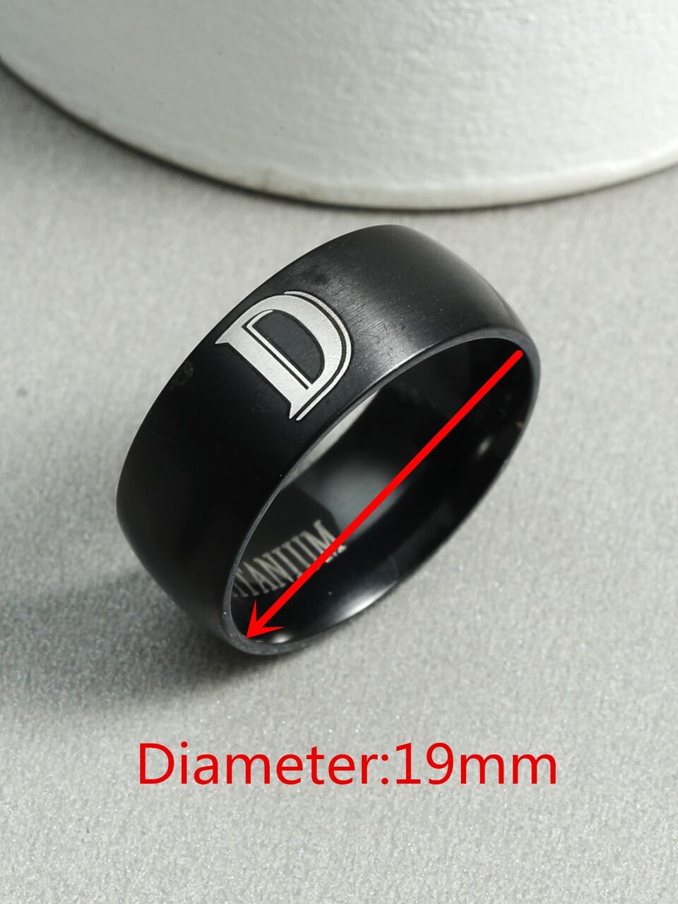 Fashionable and Popular Men Letter Graphic Ring Stainless Steel for Jewelry Gift and for a Stylish Look