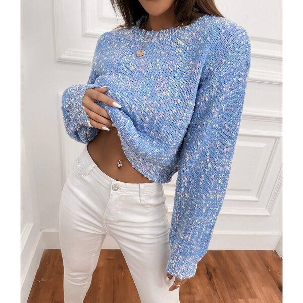 

Drop Shoulder Sweater, Blue