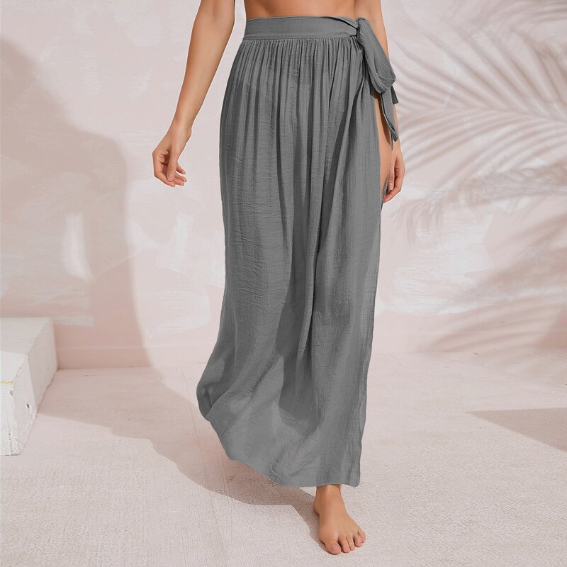 

Knot Waist Cover Up Skirt, Dusty blue