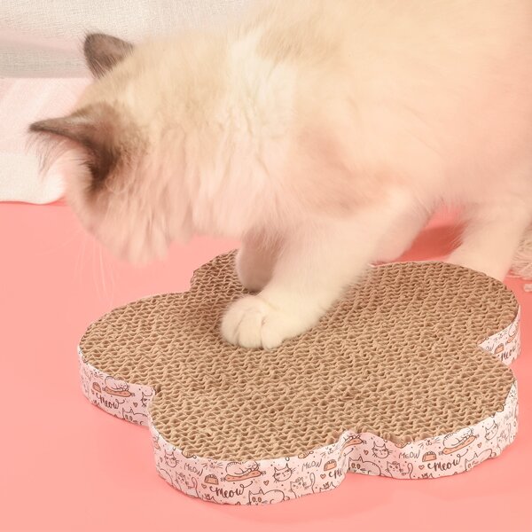 

Flower Shaped Cat Scratcher, Brown