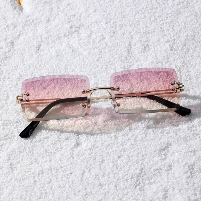 

Rimless Tinted Lens Sunglasses