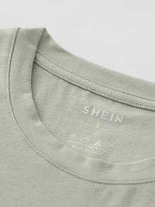 Solid Crew Neck Tee