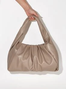 MOTF PREMIUM MINIMALIST RUCHED BAG - Beige - View 5