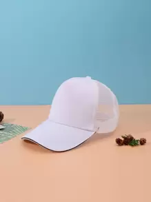 Gorra de béisbol de malla - Blanco - Ver 1
