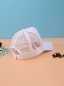 Gorra de béisbol de malla - Blanco - Ver 3
