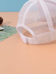 Gorra de béisbol de malla - Blanco - Ver 4