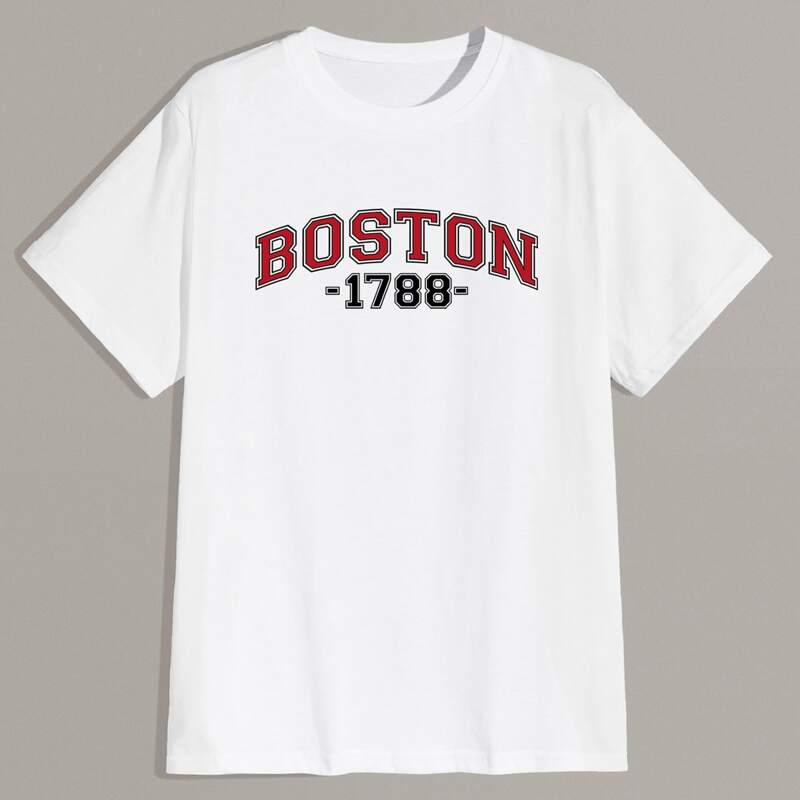 

Guys Letter Tee, White