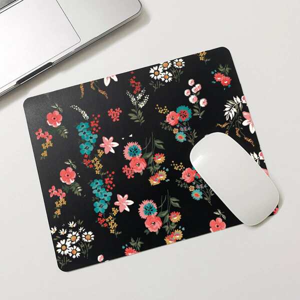 

Flower Pattern Mouse Pad, Multicolor