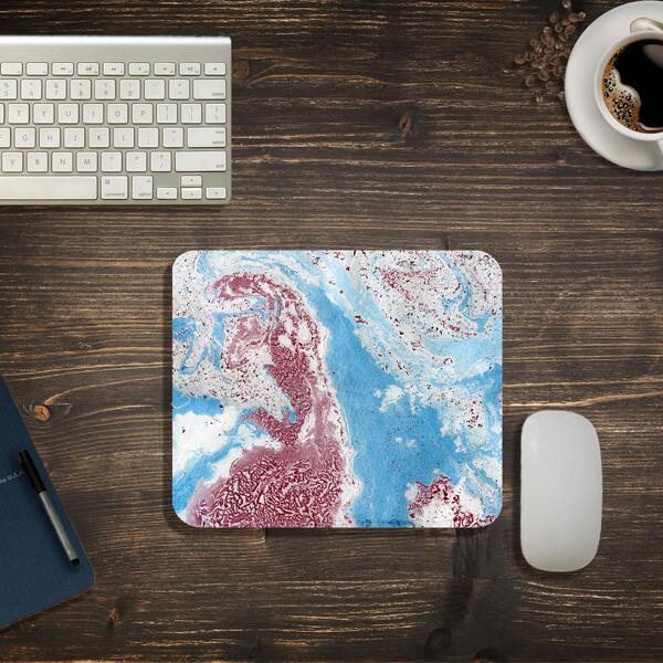 

Marble Pattern Mouse Pad, Blue