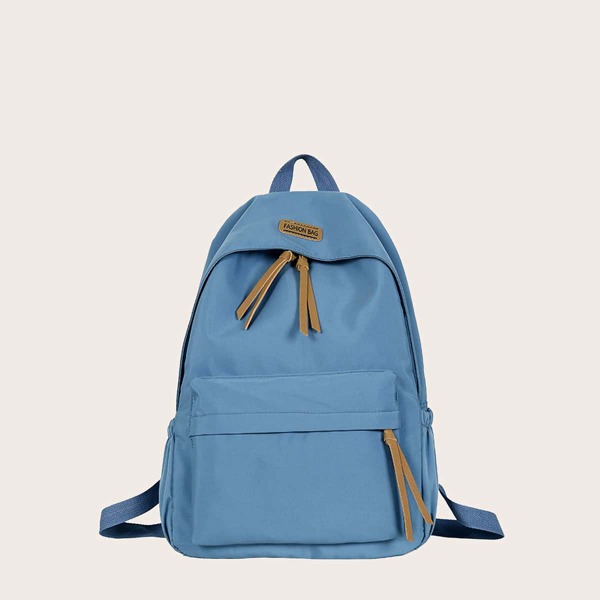 

Minimalist Pocket Front Classic Backpack, Blue