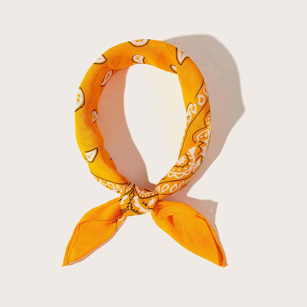 

Paisley Print Bandana, Orange