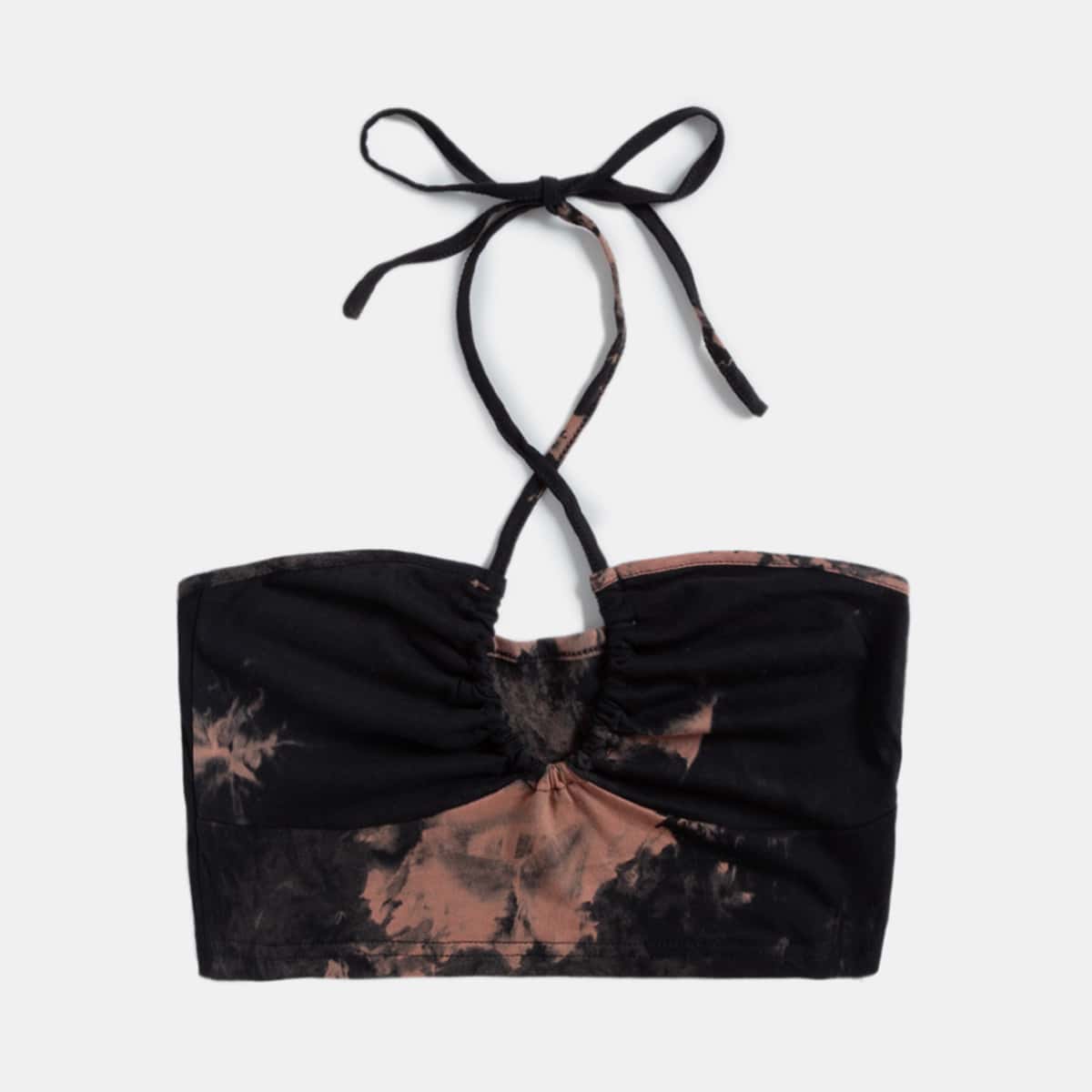 

Tie Dye Crop Halter Top, Multicolor