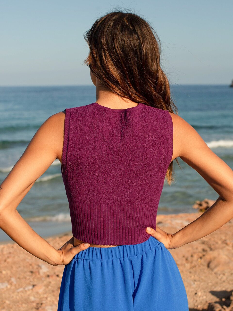 Ribbed Knit Crop Top