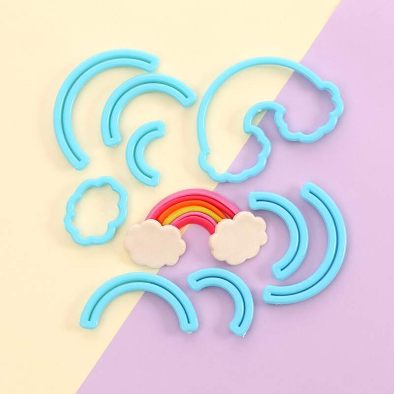 

9pcs Rainbow Shaped Mold, Blue