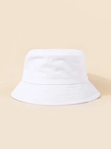 Stylish Unisex Bucket Hat: Breathable, Lightweight, & Sun-Protective In Candy Colors - Durable & VersatileMen's Sun Hat Summer Hat, Suitable For Summer Outdoor Activities Such As Hiking And Fishing - White - View 1