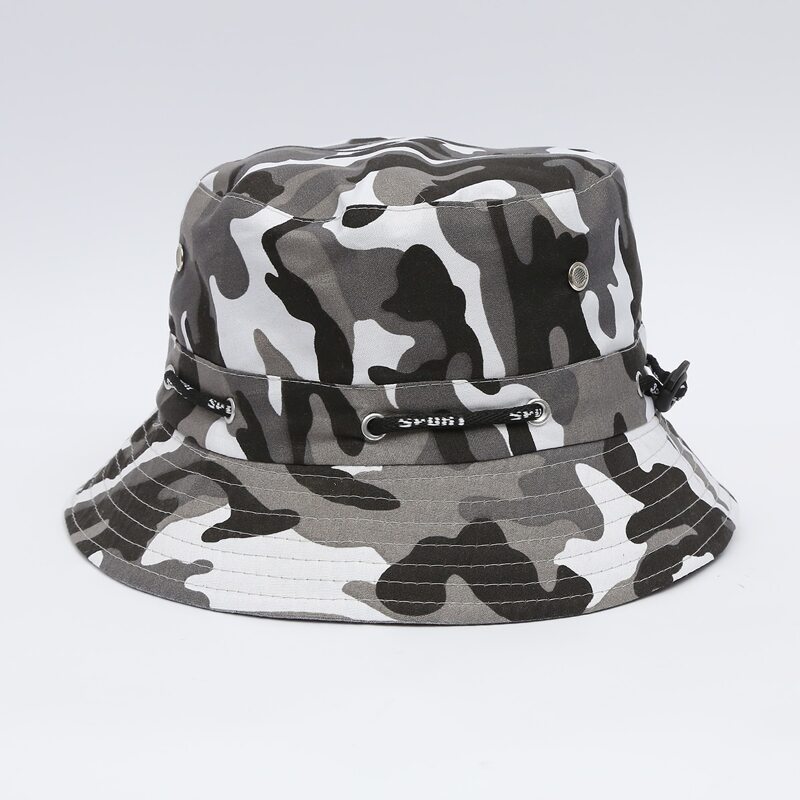 

1pc Camo Pattern Bucket Hat, Multicolor