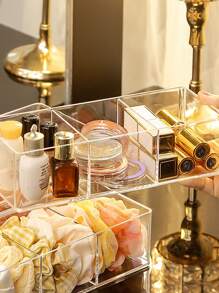 1入組透明化妝品收納袋 - 無色 - 查看 3