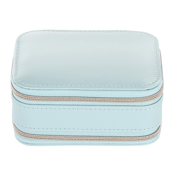 

1pc Plain Jewelry Storage Box, Blue