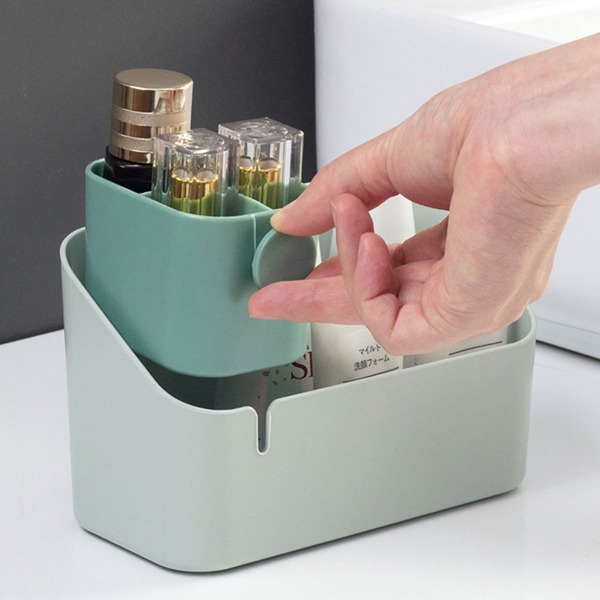 

1pc Cosmetic Storage Box, Green